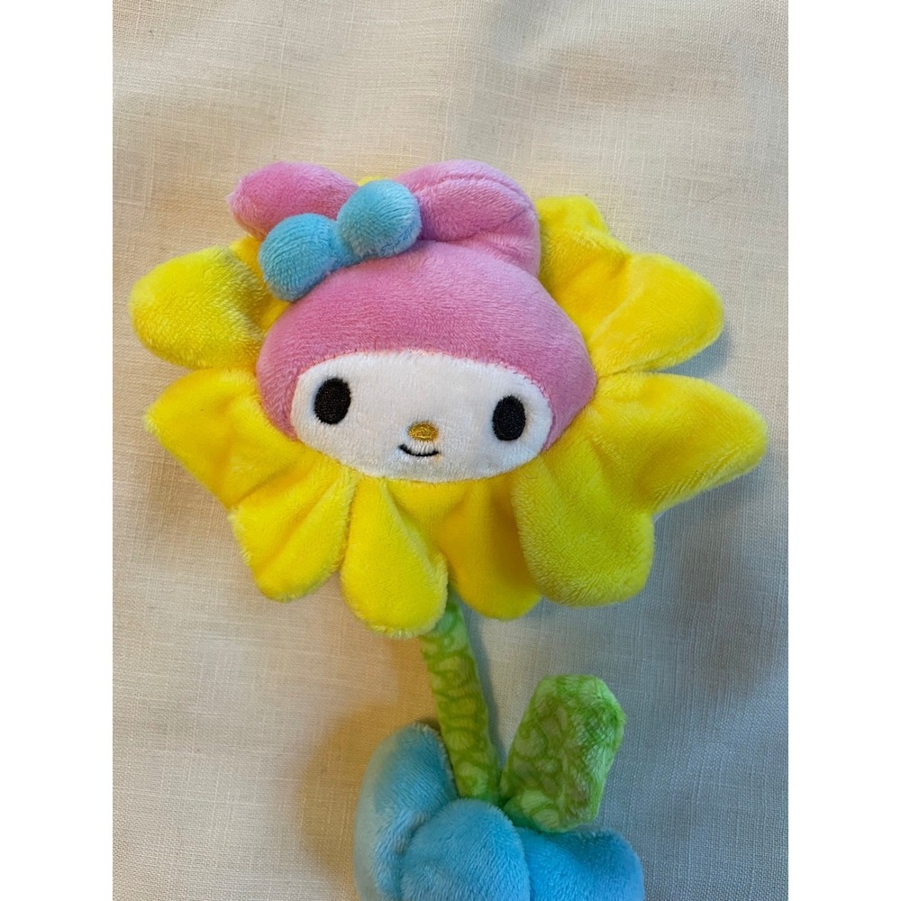 Sanrio My Melody Sunflower Plush Long Stem Poseable Flower Jazwares 2025 Yellow